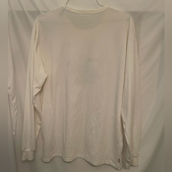 Vans Off The Wall Long Sleeve White Shirt Mens Size Large - Picture 2 of 6